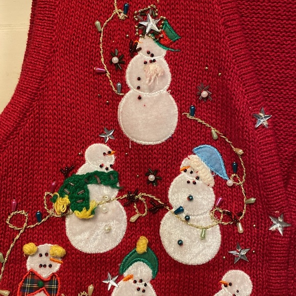 Cute Christmas Holiday Vest. Size XL or XXL - Picture 4 of 5